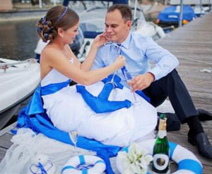 Волшебная свадьба в морском стиле